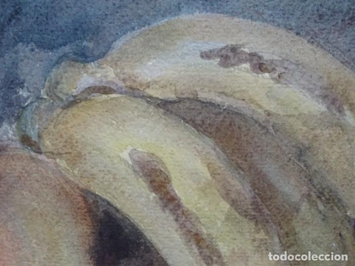 Arte: BODEGON A LA ACUARELA FIRMADO ABELLO. - Foto 4