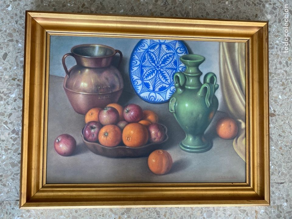 Arte: Bodeg&oacute;n. Firmado &aacute;ngulo inferior derecho. - Foto 1