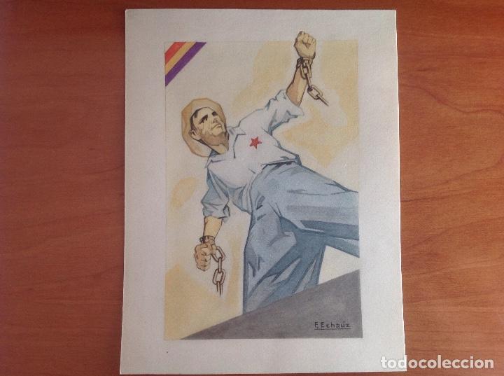 Arte: F. Echauz. Rompiendo las cadenas. - Foto 1