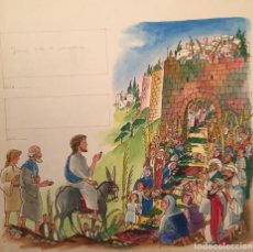 Arte: JESÚS SUBE A JERUSALEN .PIERRE MONNERAT (SUIZA 1917-ESPAÑA 2005). Lote 230515785
