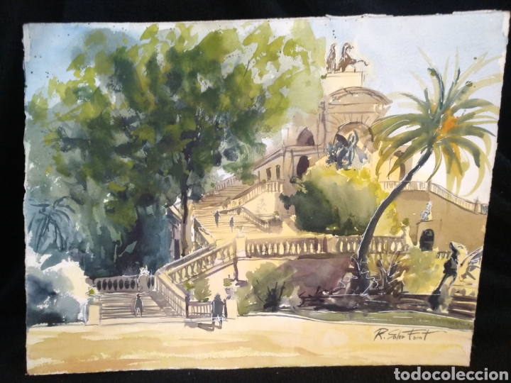 Art: Aquarela R. Soler Fornt. Paque Ciudadela Barcelona.