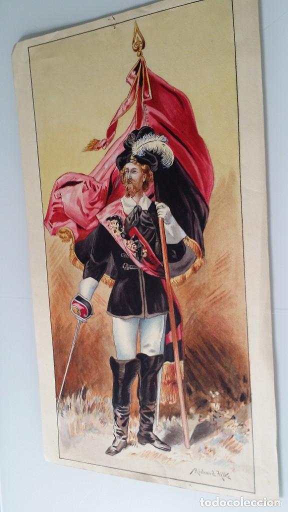 Arte: Oficial, acuarela de 1905 - Foto 2