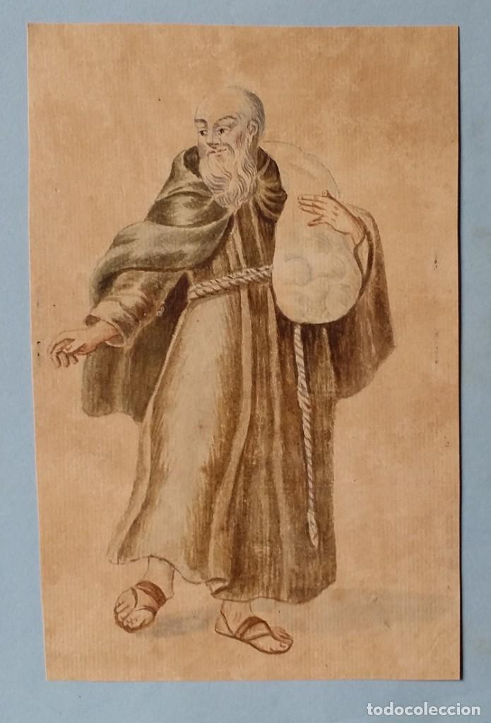 Arte: Monje, acuarela de 1860 - Foto 2