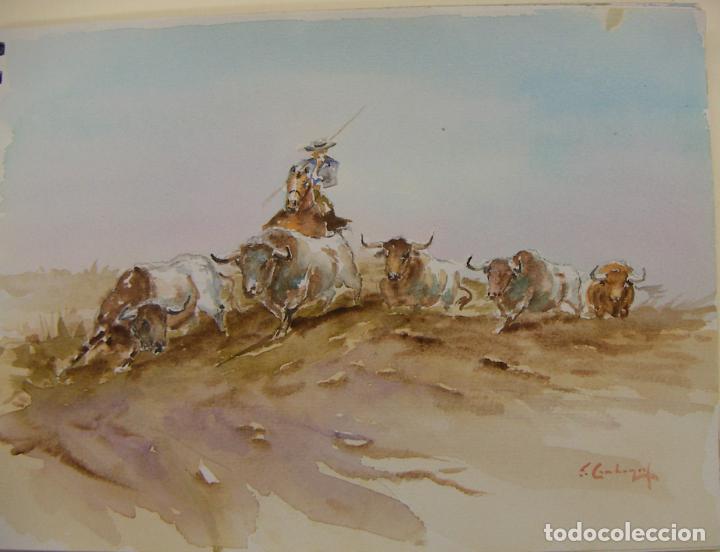 Arte: ACUARELA ORIGINAL DE EMILIO CARBONELL - Foto 1