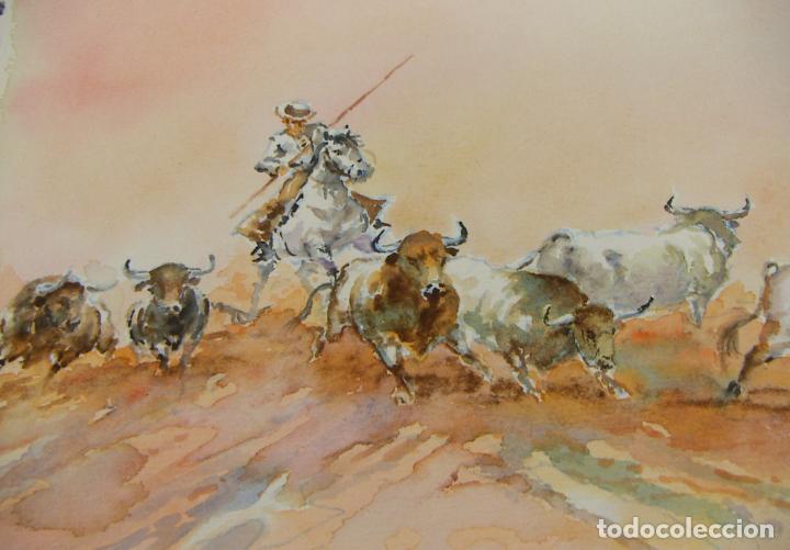 Arte: ACUARELA ORIGINAL DE EMILIO CARBONELL - Foto 2