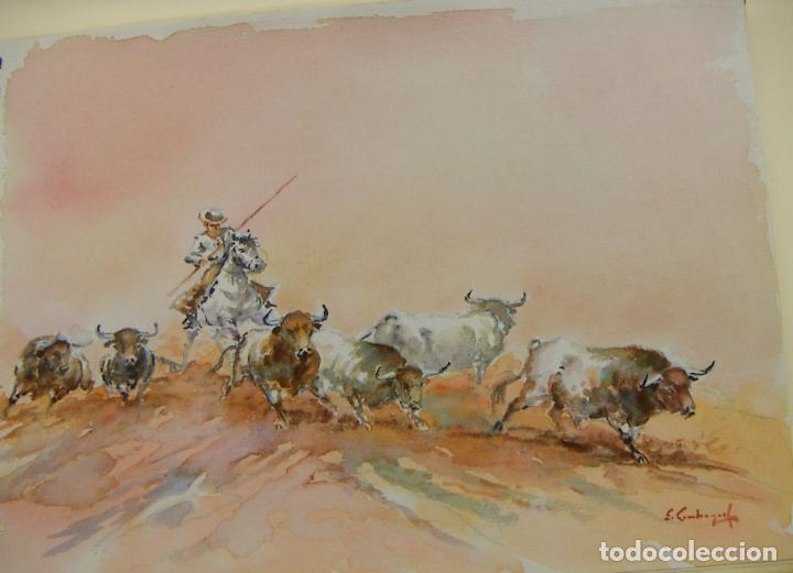 Arte: ACUARELA ORIGINAL DE EMILIO CARBONELL - Foto 1