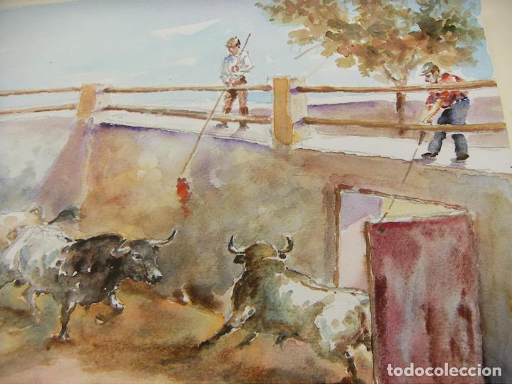 Arte: ACUARELA ORIGINAL DE EMILIO CARBONELL - Foto 2