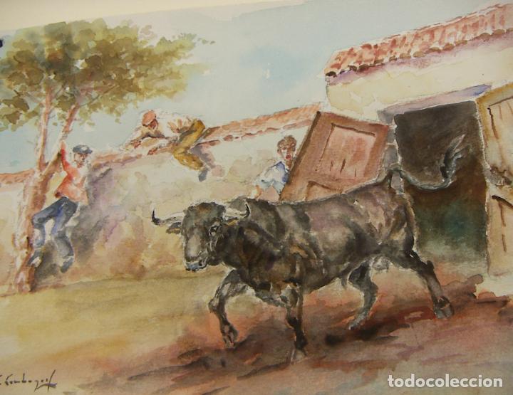 Arte: ACUARELA ORIGINAL DE EMILIO CARBONELL - Foto 2