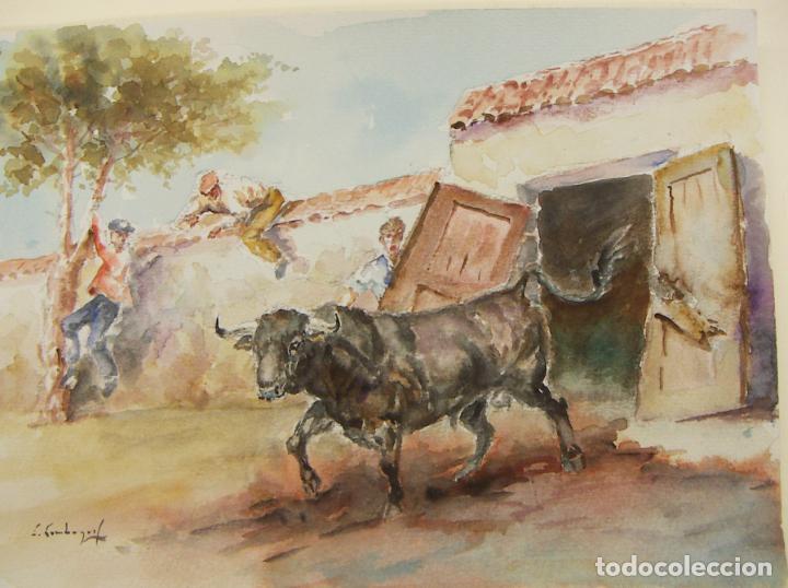 Arte: ACUARELA ORIGINAL DE EMILIO CARBONELL - Foto 1
