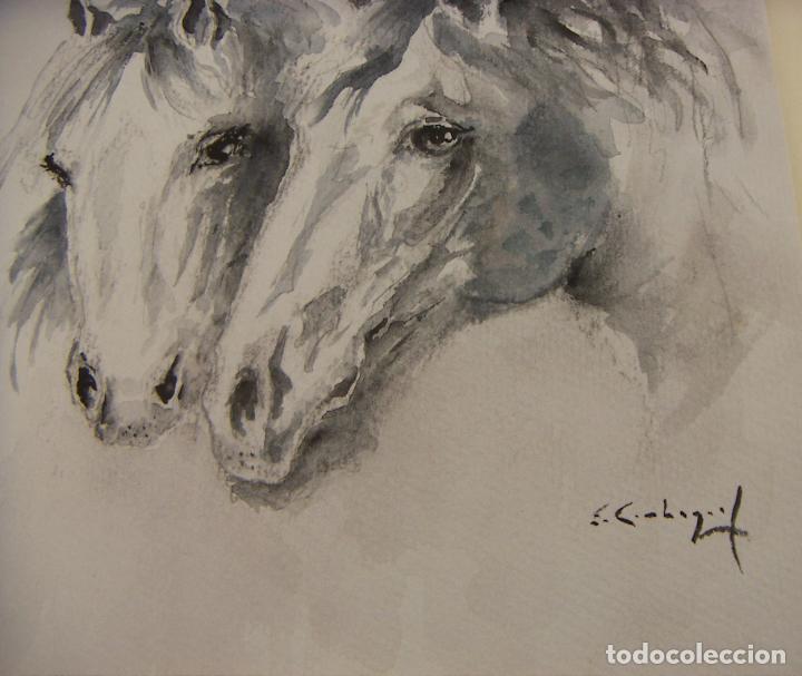Arte: ACUARELA ORIGINAL DE EMILIO CARBONELL - Foto 2