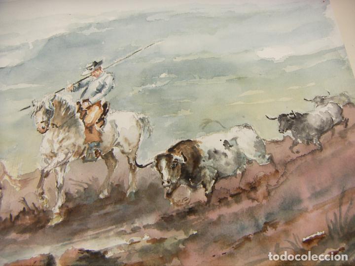Arte: ACUARELA ORIGINAL DE EMILIO CARBONELL - Foto 2