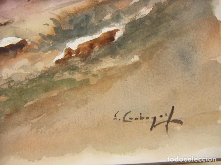 Arte: ACUARELA ORIGINAL DE EMILIO CARBONELL - Foto 4