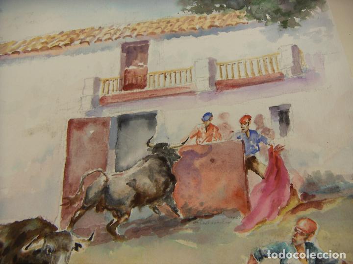 Arte: ACUARELA ORIGINAL DE EMILIO CARBONELL - Foto 3