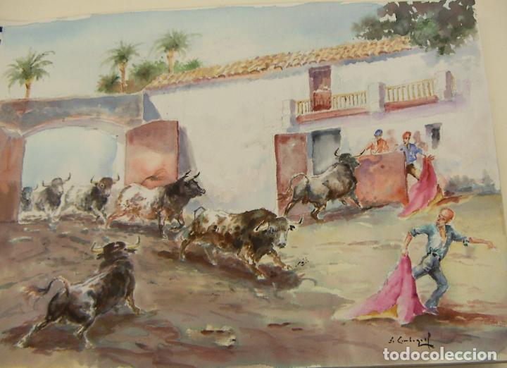 Arte: ACUARELA ORIGINAL DE EMILIO CARBONELL - Foto 1