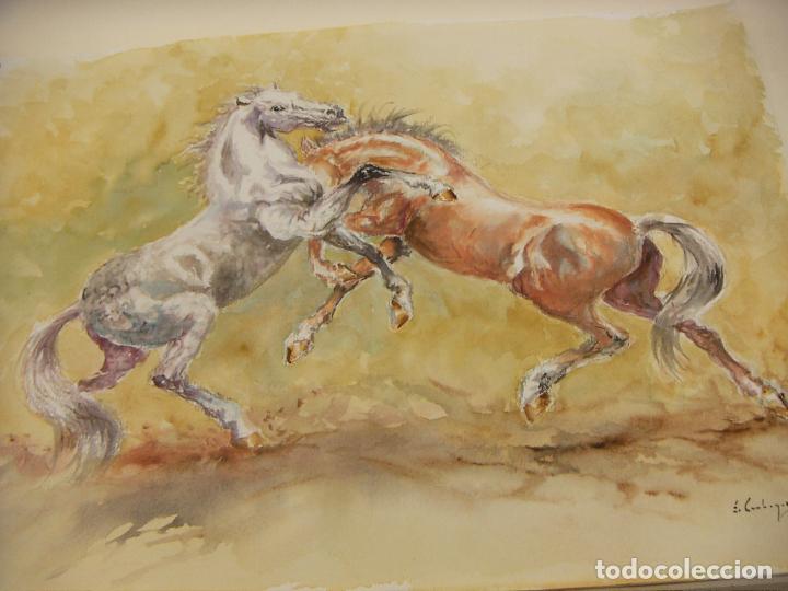 Arte: ACUARELA ORIGINAL DE EMILIO CARBONELL - Foto 2