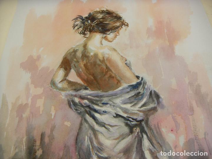 Arte: ACUARELA ORIGINAL DE EMILIO CARBONELL - Foto 2