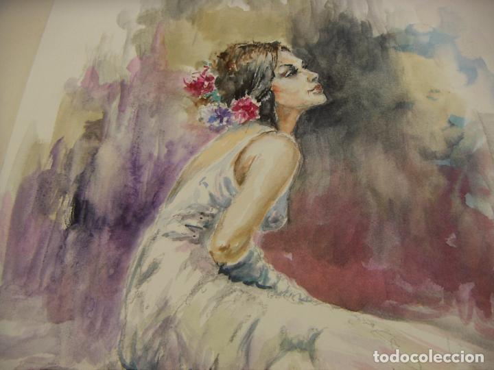 Arte: ACUARELA ORIGINAL DE EMILIO CARBONELL - Foto 2
