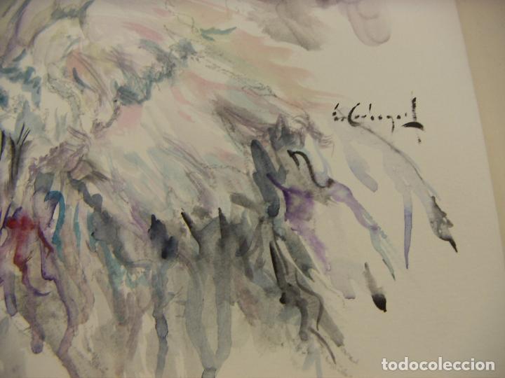 Arte: ACUARELA ORIGINAL DE EMILIO CARBONELL - Foto 4