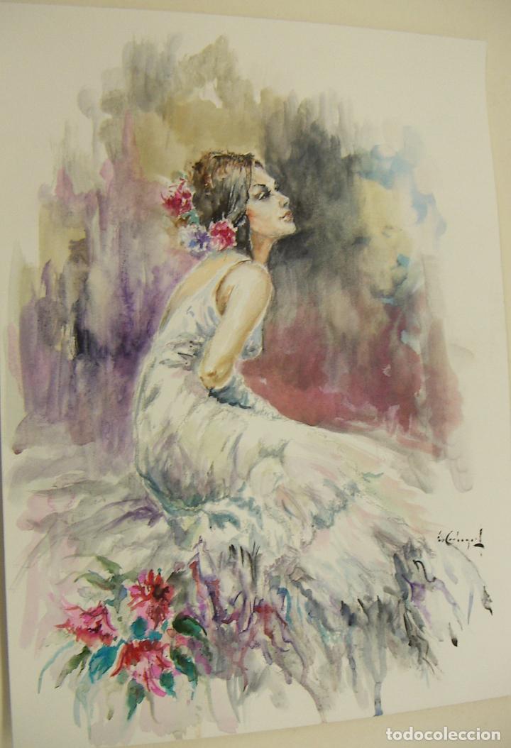 Arte: ACUARELA ORIGINAL DE EMILIO CARBONELL - Foto 1