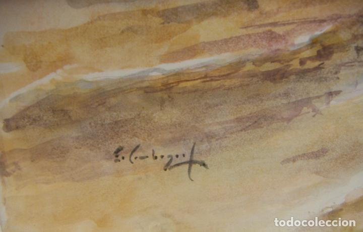 Arte: ACUARELA ORIGINAL DE EMILIO CARBONELL - Foto 3