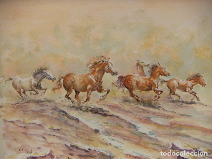 Arte: ACUARELA ORIGINAL DE EMILIO CARBONELL - Foto 2