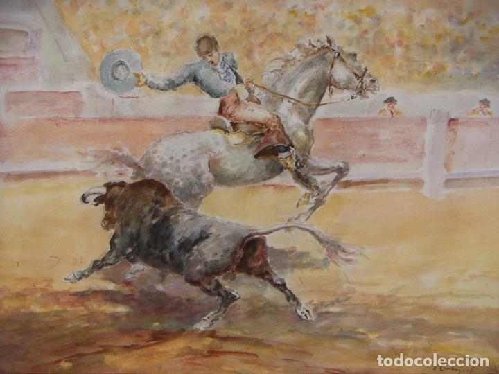 Arte: ACUARELA ORIGINAL DE EMILIO CARBONELL - Foto 2