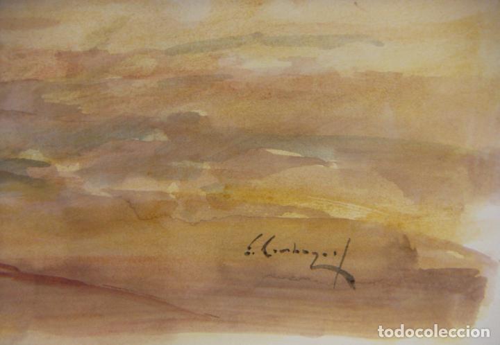 Arte: ACUARELA ORIGINAL DE EMILIO CARBONELL - Foto 3
