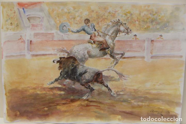 Arte: ACUARELA ORIGINAL DE EMILIO CARBONELL - Foto 1