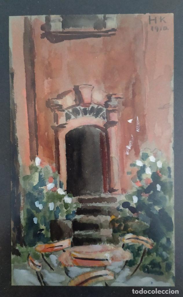 Arte: ACUARELA FECHADA 1910 - Foto 2