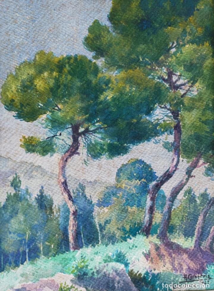 Arte: Acuarela de A Comerma Valvidrera 1947