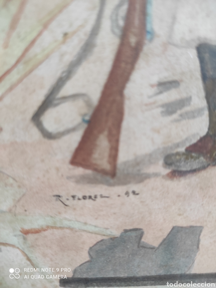 Arte: Acuarela siglo XIX - Foto 3