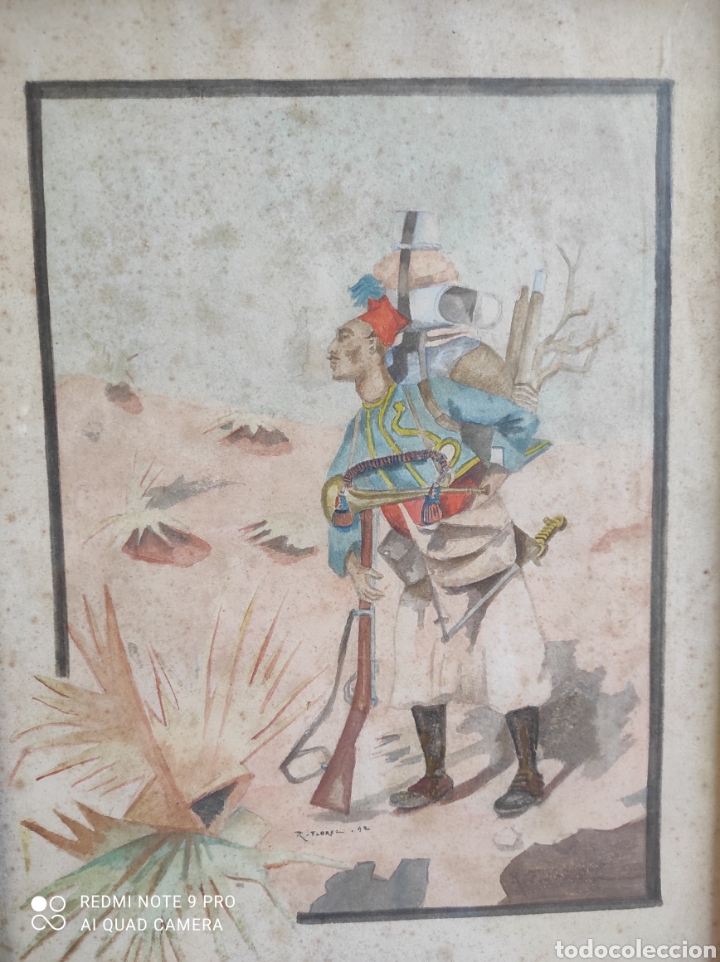 Arte: Acuarela siglo XIX - Foto 1