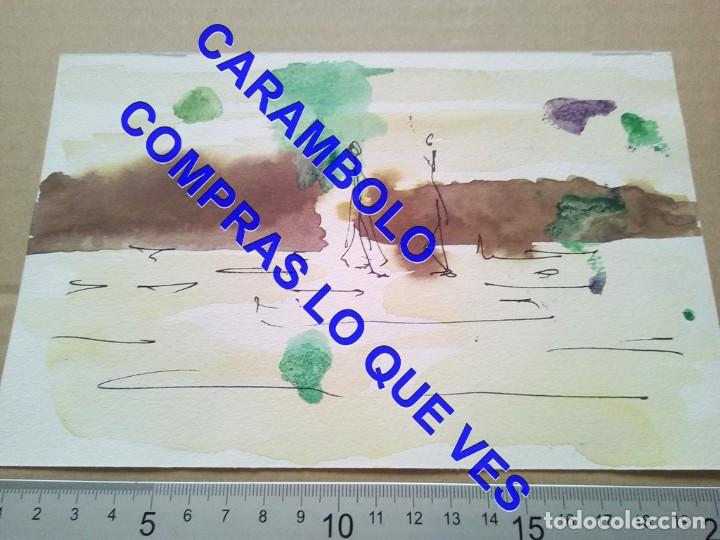 Art: ACUARELA ORIGINAL ARTISTA SIN IDENTIFICAR 21X14 CM C68