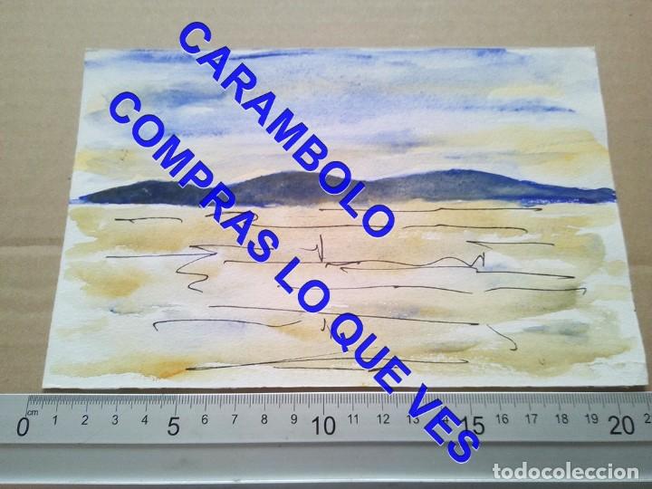 Art: ACUARELA ORIGINAL ARTISTA SIN IDENTIFICAR 21X14 CM C68