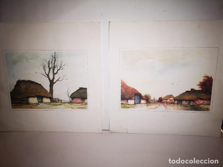 Arte: 2 acuarelas firmadas - Foto 1