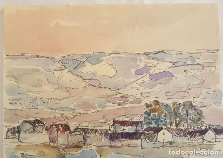 Art: &rdquo;UN PUEBLO&rdquo; ANGEL HERNANS&Aacute;EZ ( Murcia 1937-2011)