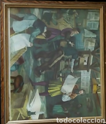 Arte: Cuadro antigua imprenta - Foto 1
