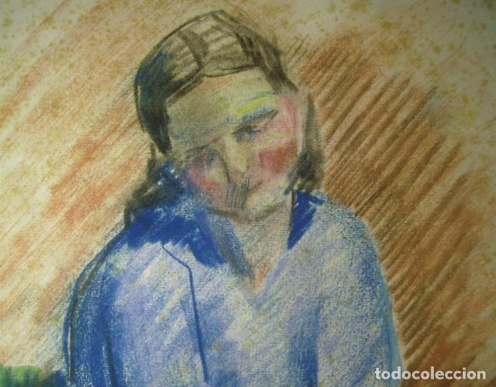 Arte: FIGURA SENTADA ( PASTEL ) XX - Foto 5