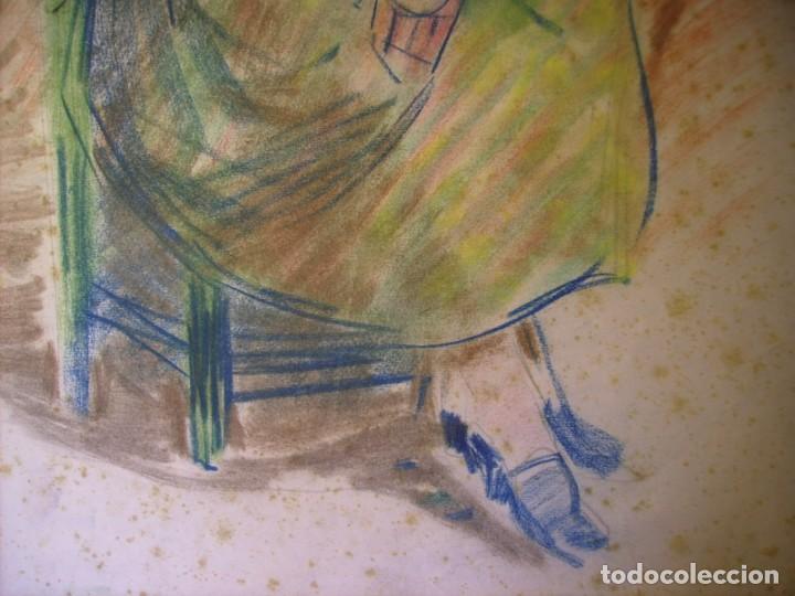 Arte: FIGURA SENTADA ( PASTEL ) XX - Foto 7