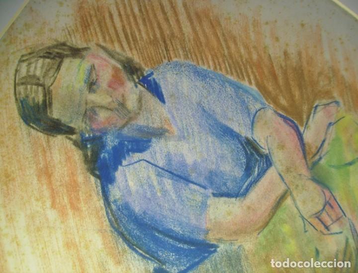 Arte: FIGURA SENTADA ( PASTEL ) XX - Foto 11