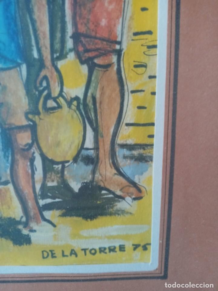 Arte: De la Torre Personajes gouache - Foto 2
