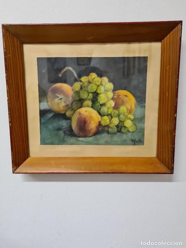 Arte: Bodeg&oacute;n en acuarela - Francesc Abell&oacute; Roca - Foto 1