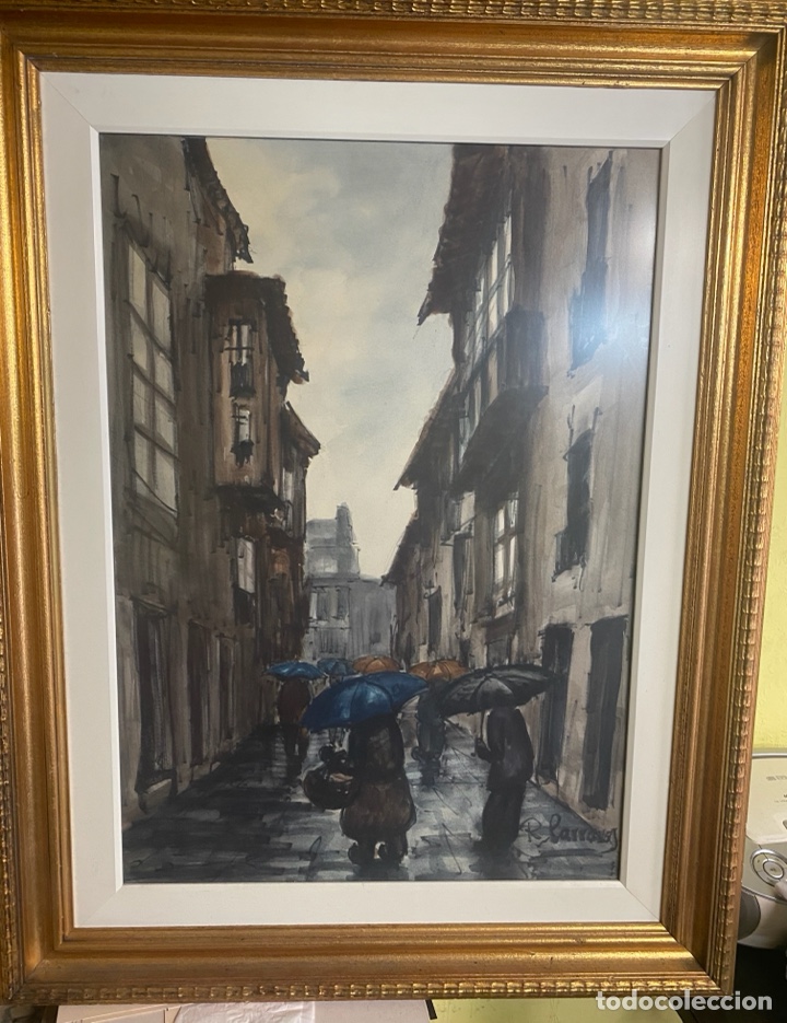 Arte: Acuarela sobre papel firmado medidas 70x50 con marco 90c70