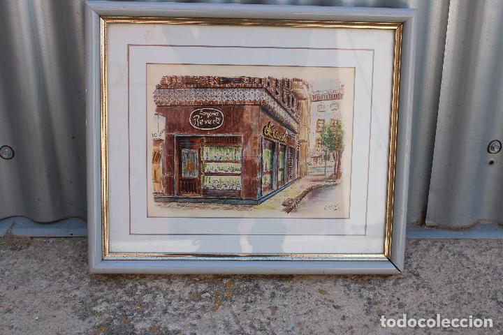 Art: acuarela original firmada j.vera fechada