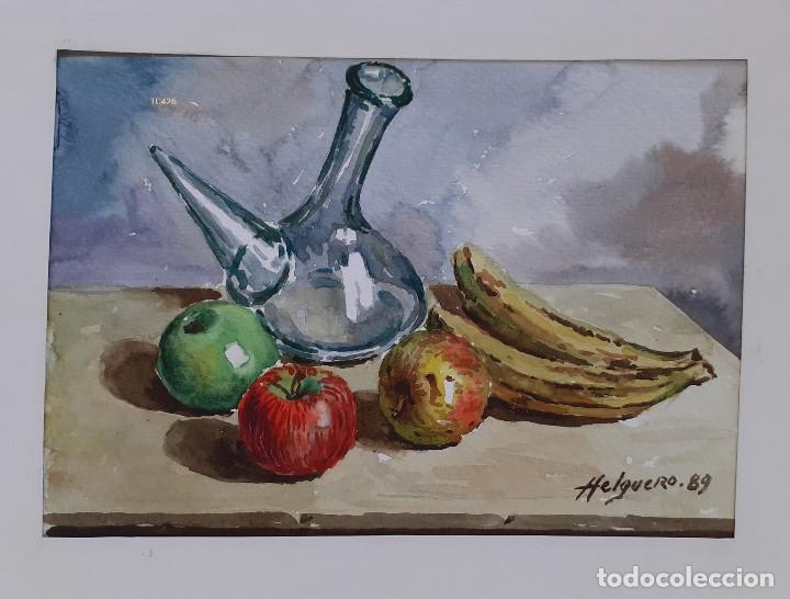 Arte: Bodeg&oacute;n con manzanas y pl&aacute;tanos - Foto 1