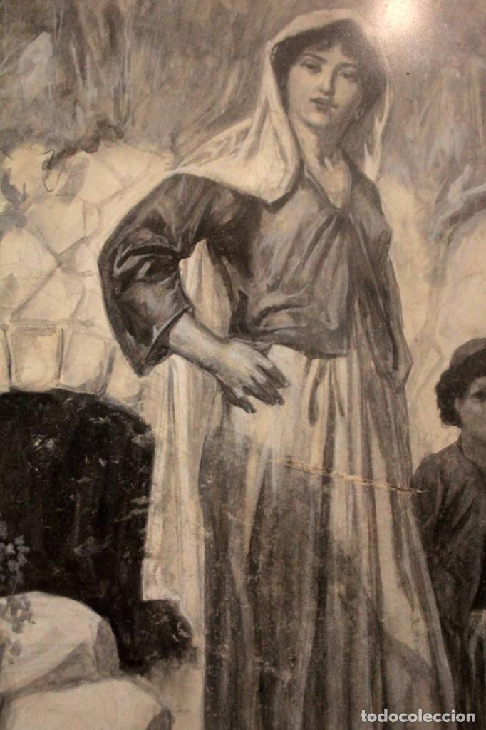 Arte: Thomas Heath Robinson (British, 1869–1950) Tinta y acuarela. Enmarcado 41x32cm - Foto 6 - 285091628
