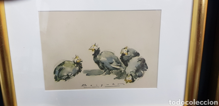 Arte: CARLOS BECQUER pareja de acuarelas - Foto 2