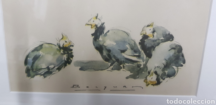 Arte: CARLOS BECQUER pareja de acuarelas - Foto 3