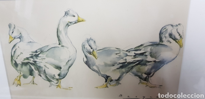 Arte: CARLOS BECQUER pareja de acuarelas - Foto 5