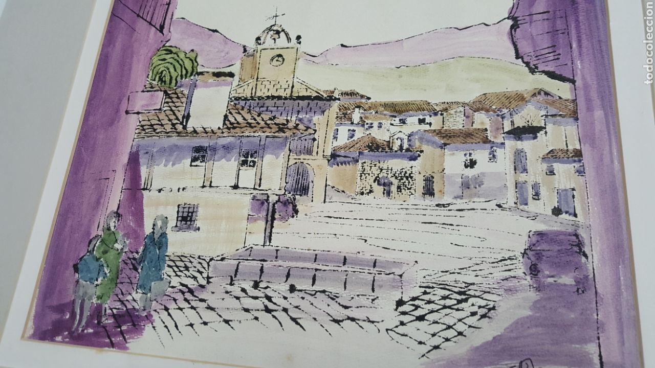 Arte: ACUARELA DE STIEDE &rdquo;PUEBLO&rdquo;